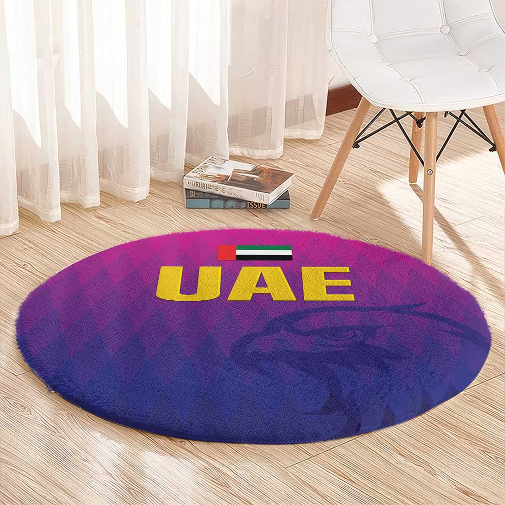 United Arab Emirates Cricket Round Carpet Go Champions Sporty Style