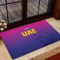 United Arab Emirates Cricket Rubber Doormat Go Champions Sporty Style LT05 - Wonder Print Shop