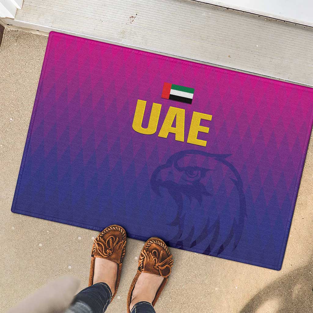 United Arab Emirates Cricket Rubber Doormat Go Champions Sporty Style LT05 - Wonder Print Shop
