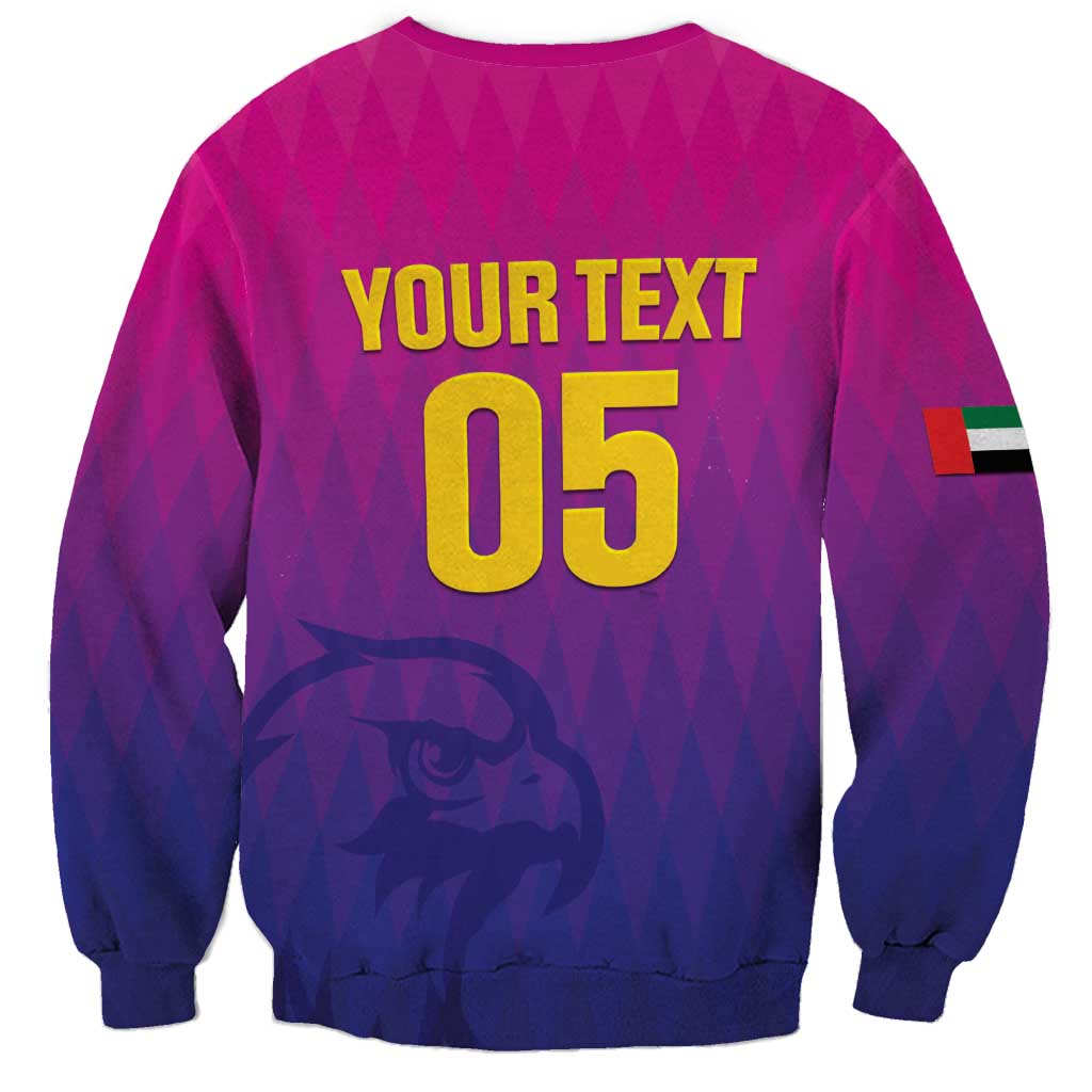 Custom United Arab Emirates Cricket Sweatshirt Go Champions Sporty Style LT05 - Wonder Print Shop