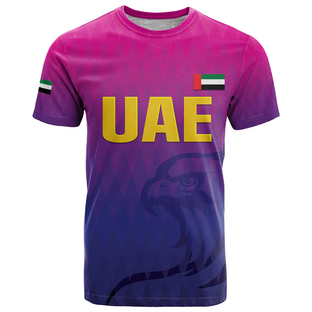 Custom United Arab Emirates Cricket T Shirt Go Champions Sporty Style LT05 - Wonder Print Shop