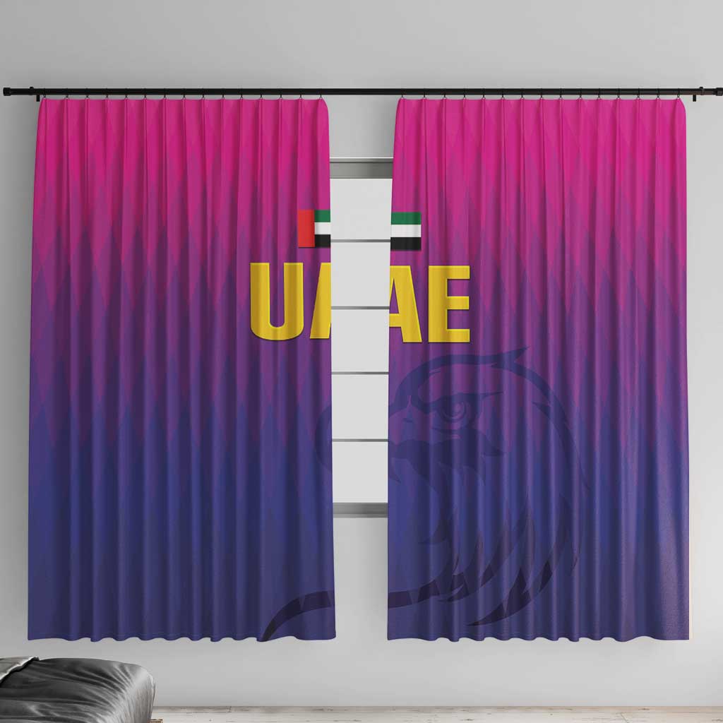 United Arab Emirates Cricket Window Curtain Go Champions Sporty Style LT05 - Wonder Print Shop