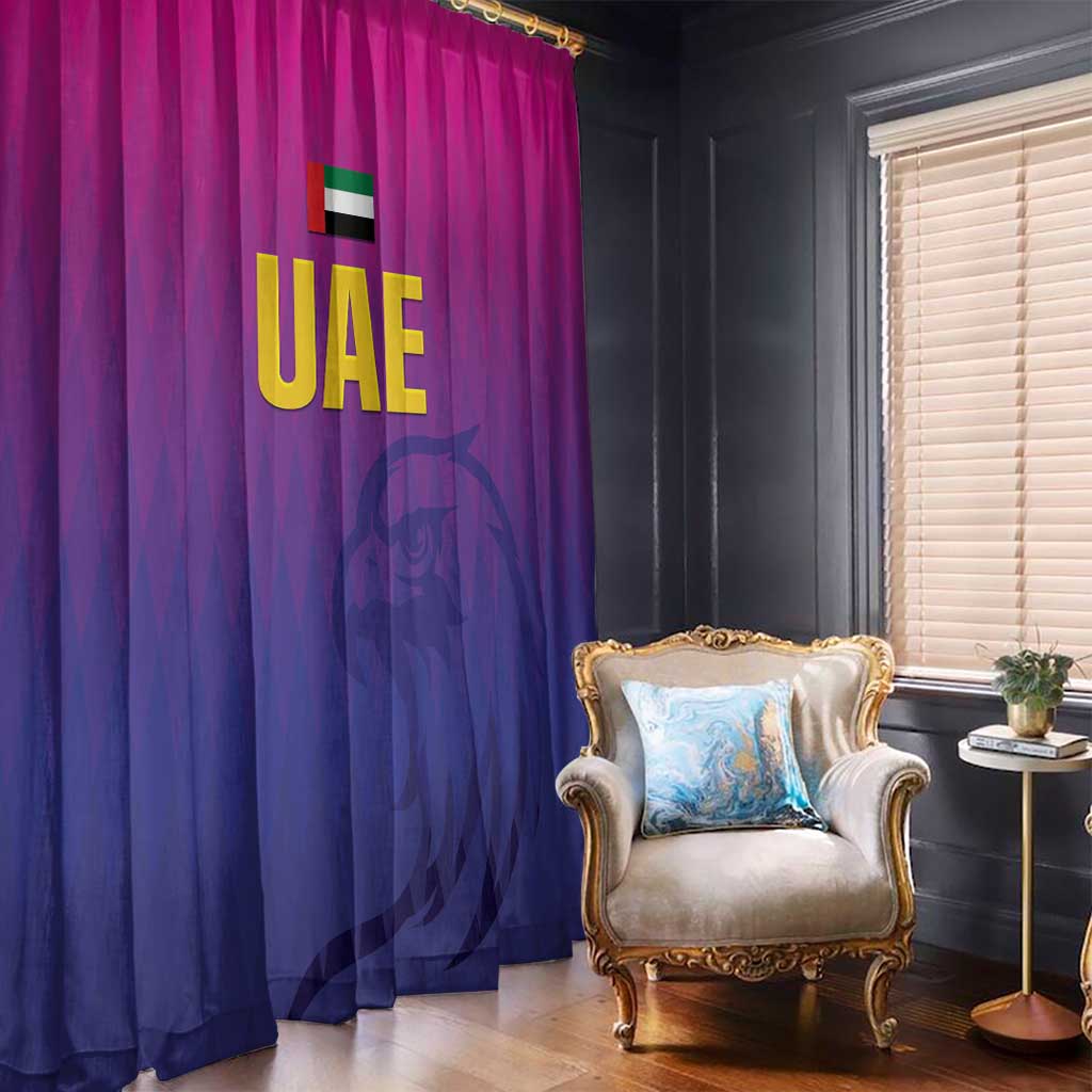 United Arab Emirates Cricket Window Curtain Go Champions Sporty Style LT05 - Wonder Print Shop