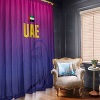 United Arab Emirates Cricket Window Curtain Go Champions Sporty Style LT05 - Wonder Print Shop