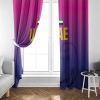 United Arab Emirates Cricket Window Curtain Go Champions Sporty Style LT05 - Wonder Print Shop