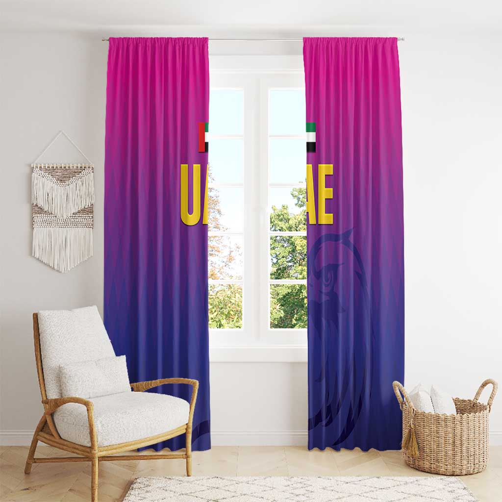 United Arab Emirates Cricket Window Curtain Go Champions Sporty Style LT05 - Wonder Print Shop
