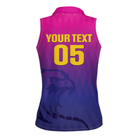 Custom United Arab Emirates Cricket Women Sleeveless Polo Shirt Go Champions Sporty Style LT05 - Wonder Print Shop