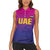 Custom United Arab Emirates Cricket Women Sleeveless Polo Shirt Go Champions Sporty Style LT05 - Wonder Print Shop