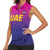Custom United Arab Emirates Cricket Women Sleeveless Polo Shirt Go Champions Sporty Style LT05 - Wonder Print Shop
