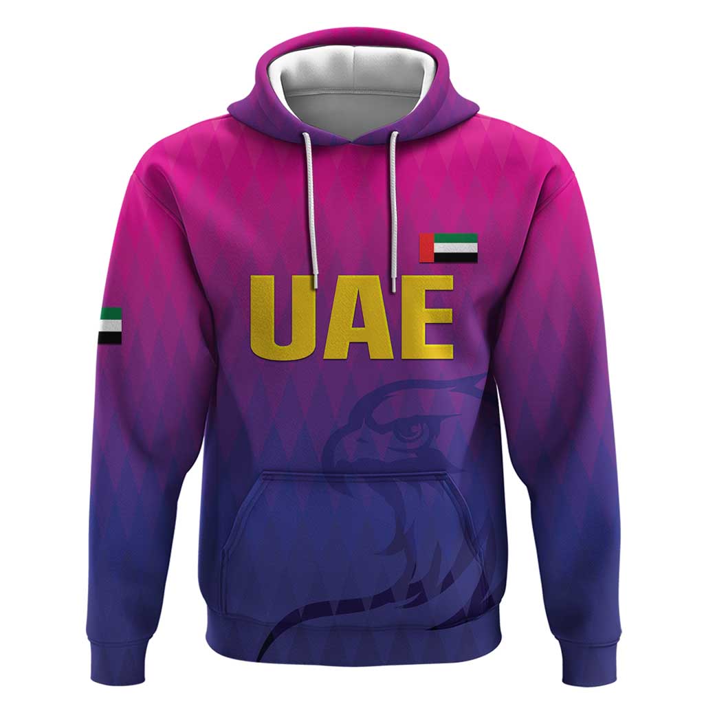 Custom United Arab Emirates Cricket Zip Hoodie Go Champions Sporty Style LT05 - Wonder Print Shop