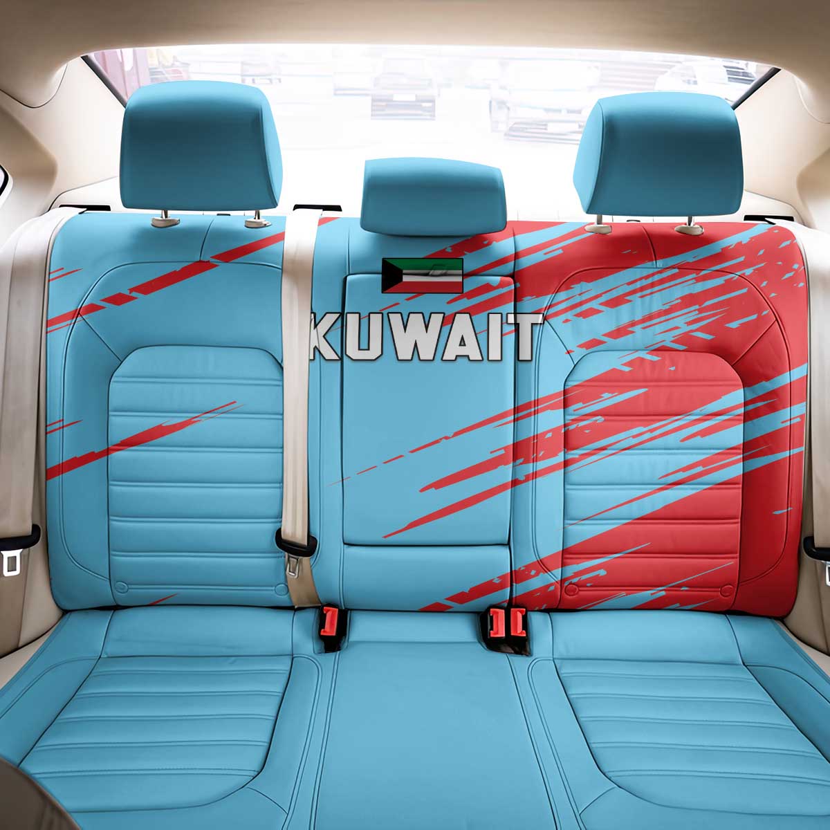 Kuwait Cricket Back Car Seat Cover Unique Style LT05 - Wonder Print Shop