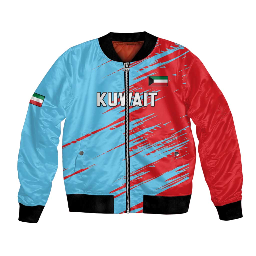 Custom Kuwait Cricket Bomber Jacket Unique Style LT05 - Wonder Print Shop