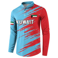 Custom Kuwait Cricket Button Sweatshirt Unique Style LT05 - Wonder Print Shop
