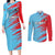 Custom Kuwait Cricket Couples Matching Long Sleeve Bodycon Dress and Long Sleeve Button Shirt Unique Style LT05 - Wonder Print Shop