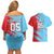 Custom Kuwait Cricket Couples Matching Off Shoulder Short Dress and Hawaiian Shirt Unique Style LT05 - Wonder Print Shop
