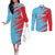 Custom Kuwait Cricket Couples Matching Off The Shoulder Long Sleeve Dress and Long Sleeve Button Shirt Unique Style