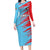 Custom Kuwait Cricket Family Matching Long Sleeve Bodycon Dress and Hawaiian Shirt Unique Style LT05 - Wonder Print Shop