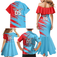 Custom Kuwait Cricket Family Matching Mermaid Dress and Hawaiian Shirt Unique Style LT05 - Wonder Print Shop