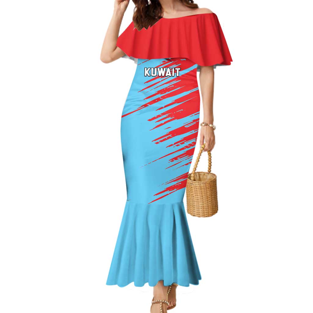 Custom Kuwait Cricket Family Matching Mermaid Dress and Hawaiian Shirt Unique Style LT05 - Wonder Print Shop