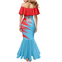 Custom Kuwait Cricket Family Matching Mermaid Dress and Hawaiian Shirt Unique Style LT05 - Wonder Print Shop