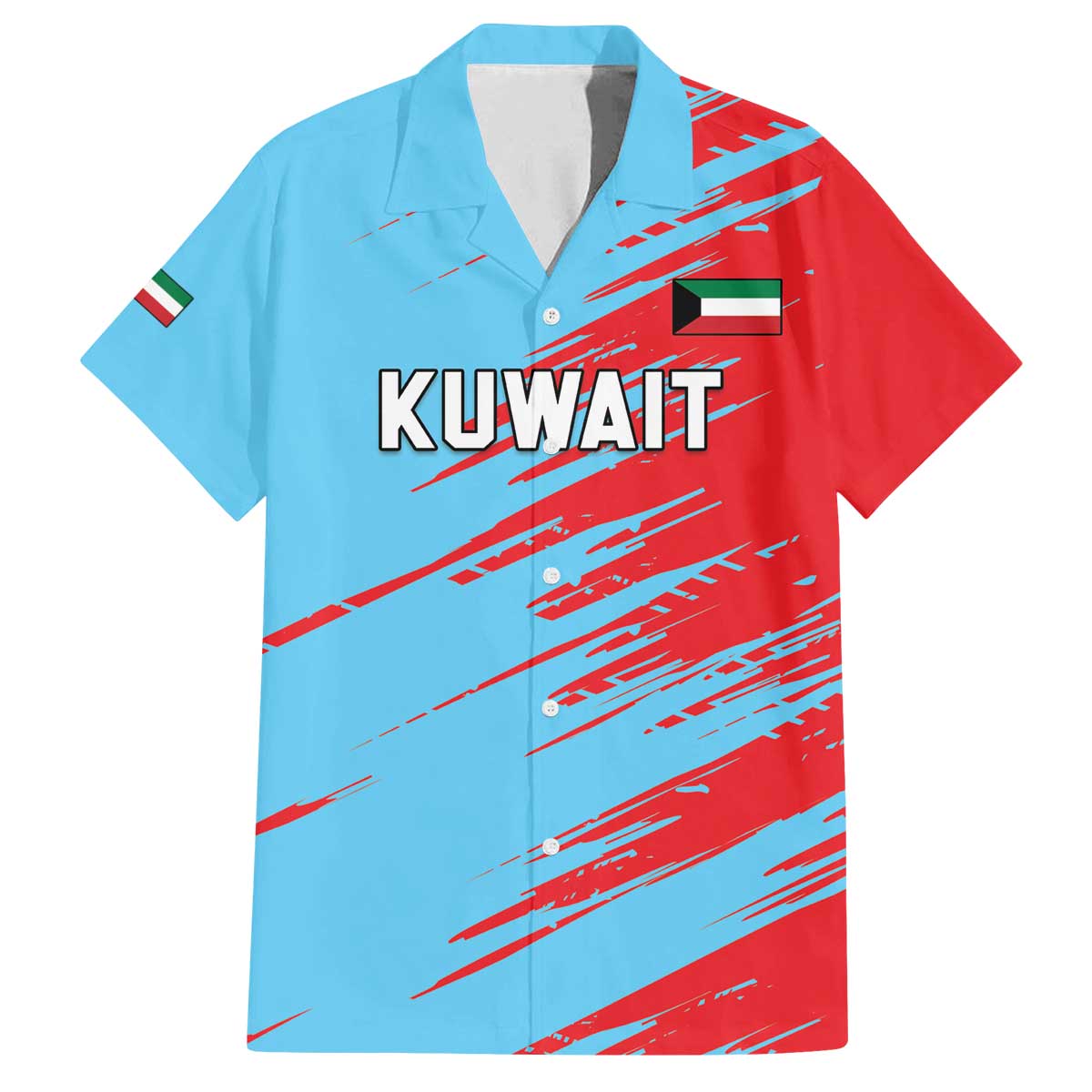 Custom Kuwait Cricket Family Matching Off The Shoulder Long Sleeve Dress and Hawaiian Shirt Unique Style LT05 - Wonder Print Shop