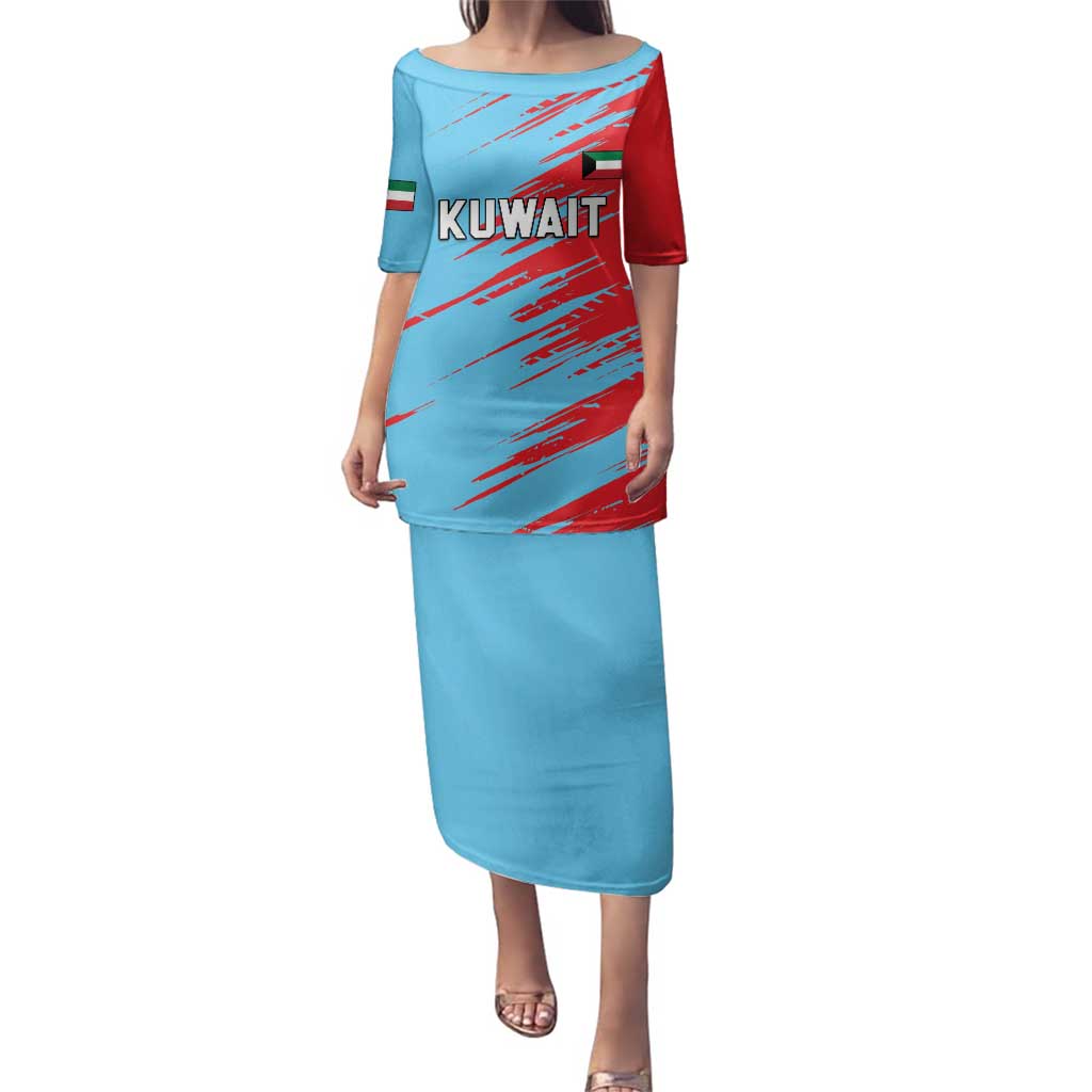 Custom Kuwait Cricket Family Matching Puletasi and Hawaiian Shirt Unique Style LT05 - Wonder Print Shop