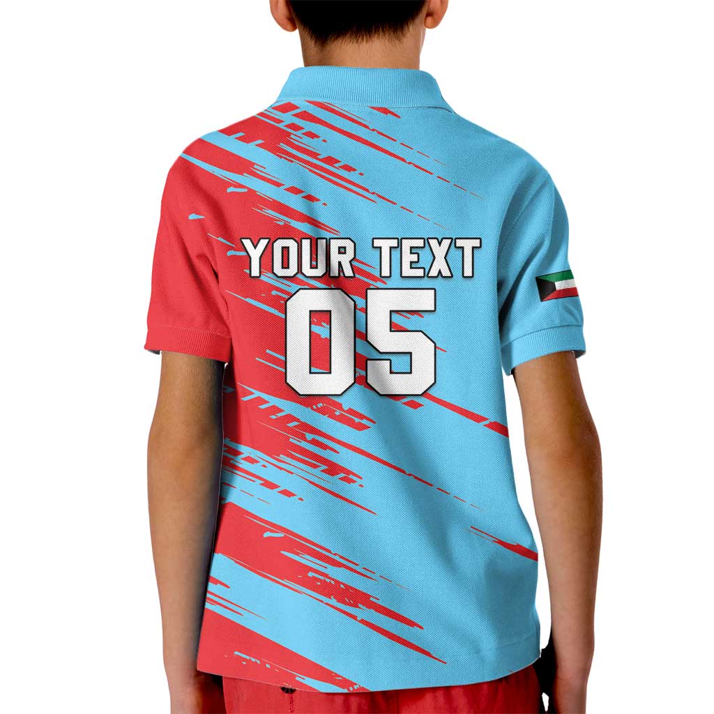 Custom Kuwait Cricket Kid Polo Shirt Unique Style LT05 - Wonder Print Shop