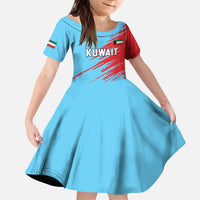 Custom Kuwait Cricket Kid Short Sleeve Dress Unique Style LT05 - Wonder Print Shop