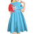 Custom Kuwait Cricket Kid Short Sleeve Dress Unique Style LT05 - Wonder Print Shop