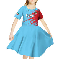 Custom Kuwait Cricket Kid Short Sleeve Dress Unique Style LT05 - Wonder Print Shop