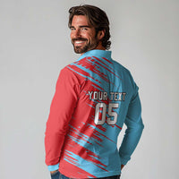 Custom Kuwait Cricket Long Sleeve Polo Shirt Unique Style LT05 - Wonder Print Shop