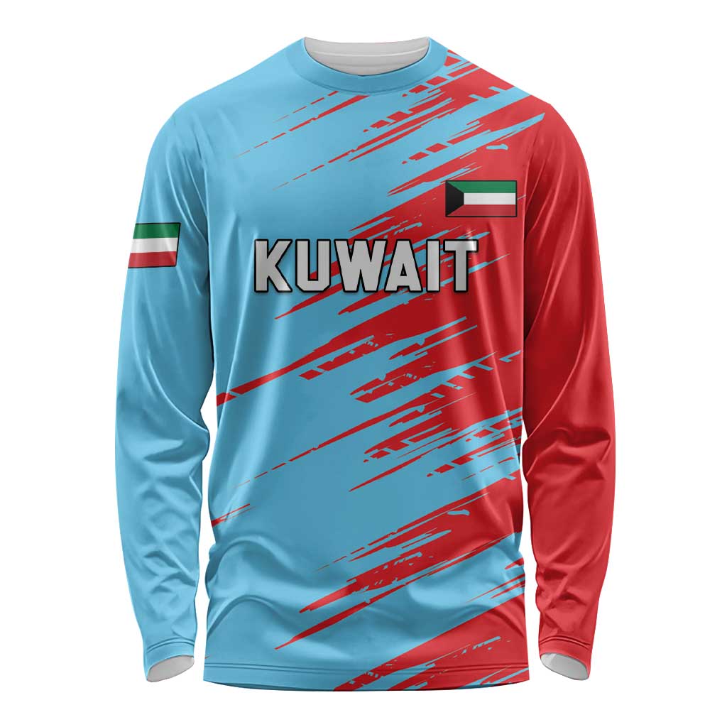 Custom Kuwait Cricket Long Sleeve Shirt Unique Style LT05 - Wonder Print Shop