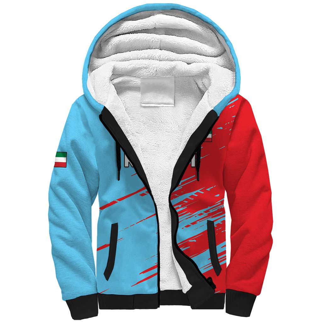 Custom Kuwait Cricket Sherpa Hoodie Unique Style LT05 - Wonder Print Shop