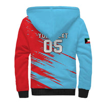 Custom Kuwait Cricket Sherpa Hoodie Unique Style LT05 - Wonder Print Shop