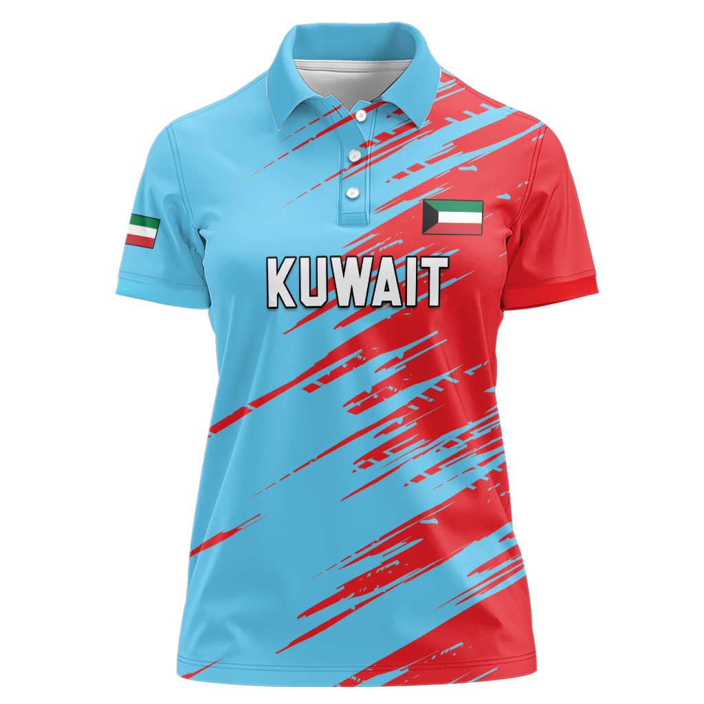 Custom Kuwait Cricket Women Polo Shirt Unique Style LT05 - Wonder Print Shop