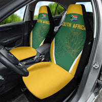 South Africa Cricket Car Seat Cover Go Champions Protea Pattern LT05 - Wonder Print Shop