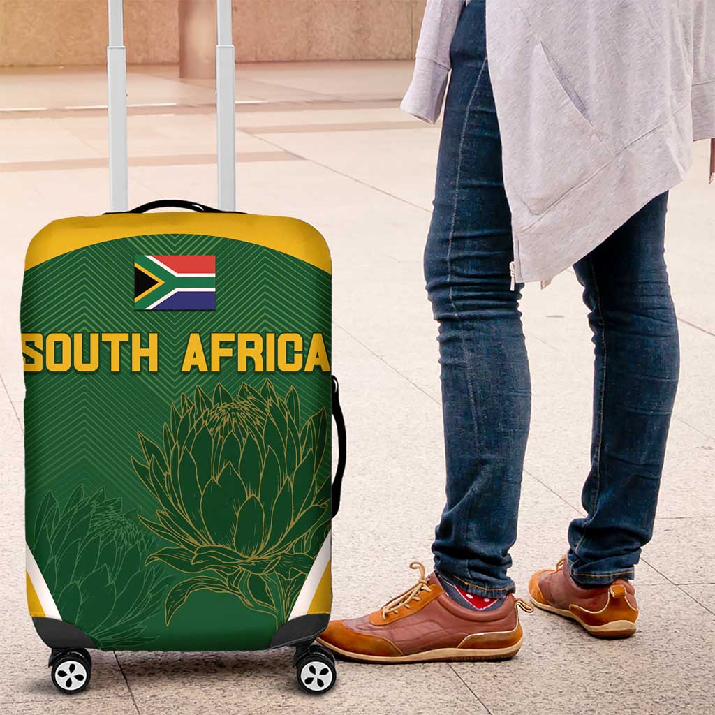 South Africa Cricket Luggage Cover Go Champions Protea Pattern LT05 - Wonder Print Shop