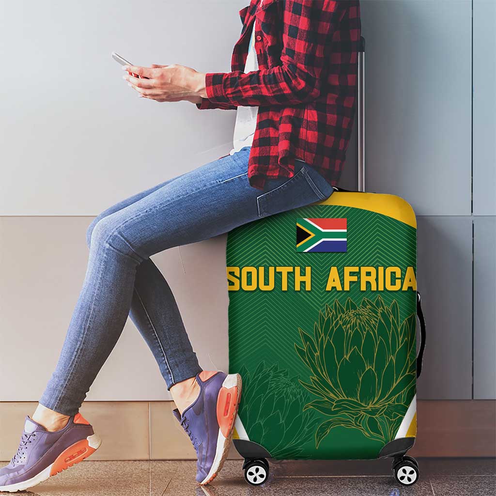 South Africa Cricket Luggage Cover Go Champions Protea Pattern LT05 - Wonder Print Shop