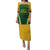 Custom South Africa Cricket Puletasi Go Champions Protea Pattern LT05 - Wonder Print Shop