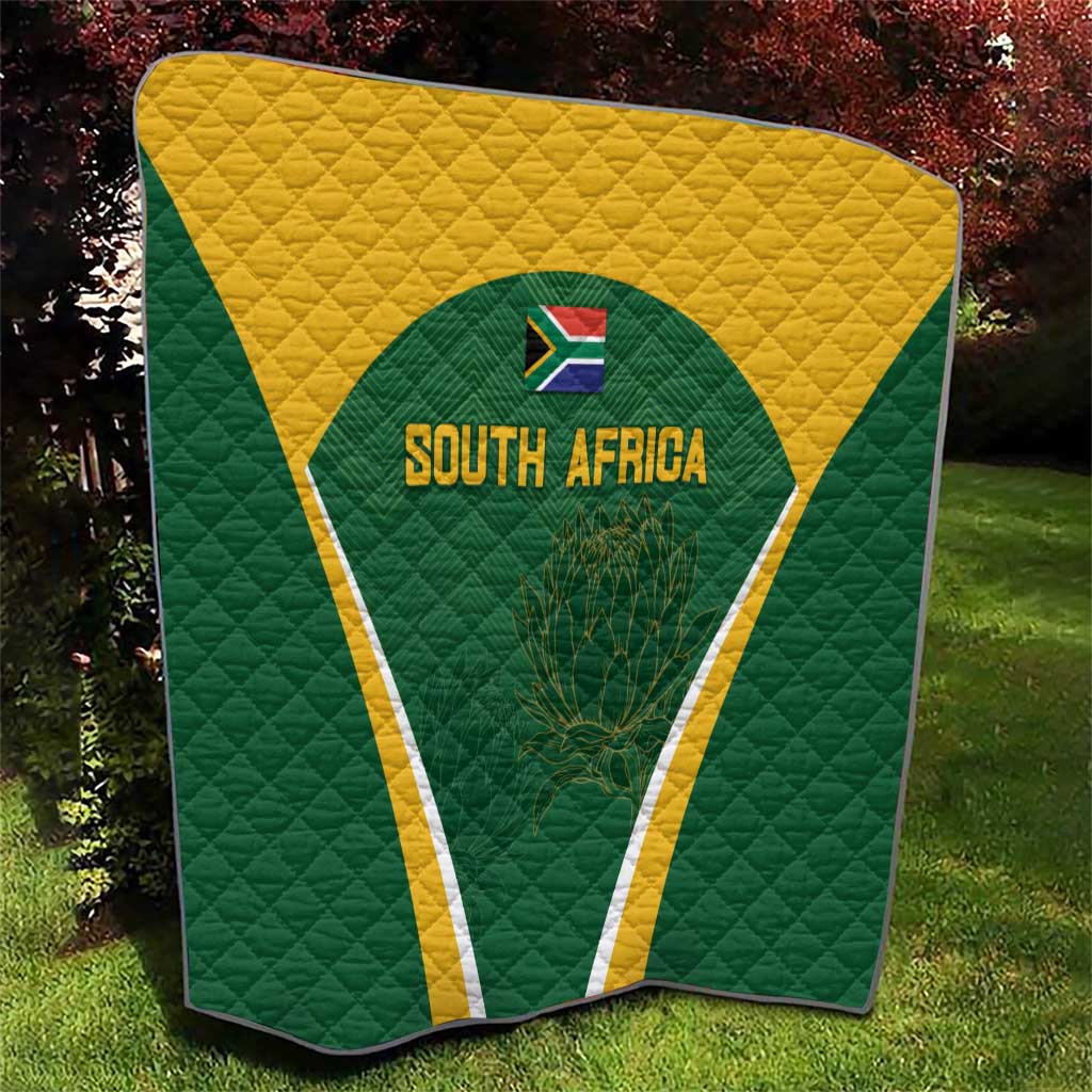 South Africa Cricket Quilt Go Champions Protea Pattern LT05 - Wonder Print Shop
