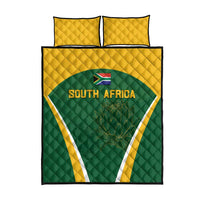 South Africa Cricket Quilt Bed Set Go Champions Protea Pattern LT05 - Wonder Print Shop