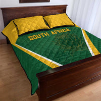 South Africa Cricket Quilt Bed Set Go Champions Protea Pattern LT05 - Wonder Print Shop