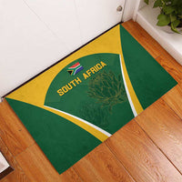 South Africa Cricket Rubber Doormat Go Champions Protea Pattern LT05 - Wonder Print Shop