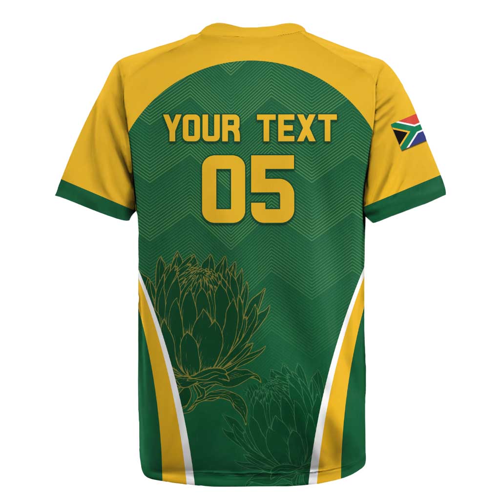 Custom South Africa Cricket Rugby Jersey Go Champions Protea Pattern LT05 - Wonder Print Shop