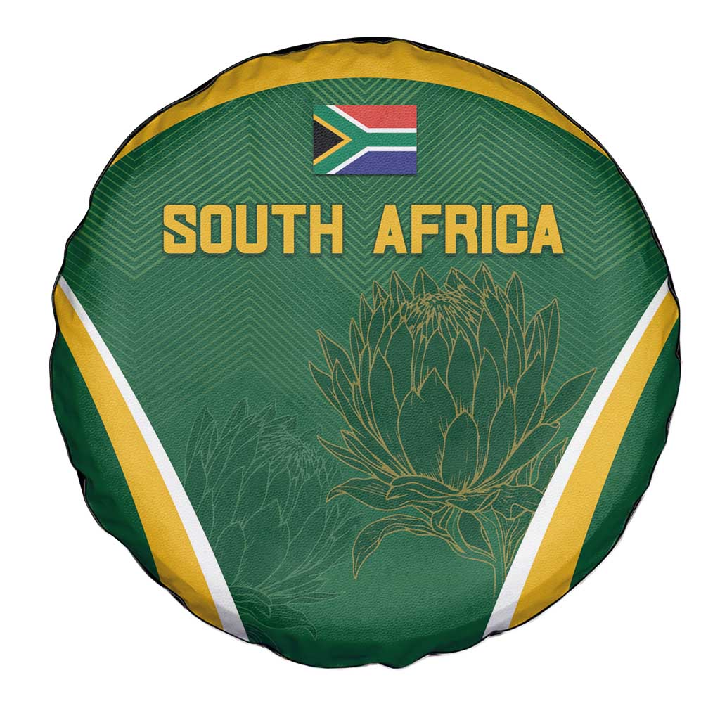 South Africa Cricket Spare Tire Cover Go Champions Protea Pattern LT05 - Wonder Print Shop