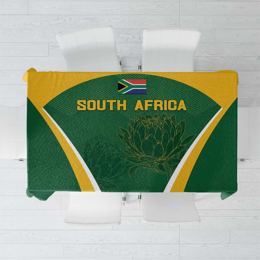South Africa Cricket Tablecloth Go Champions Protea Pattern LT05 - Wonder Print Shop