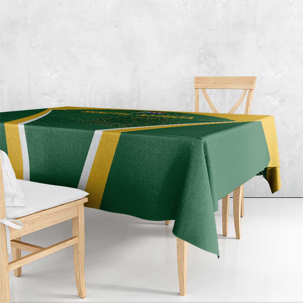 South Africa Cricket Tablecloth Go Champions Protea Pattern LT05 - Wonder Print Shop