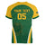 Custom South Africa Cricket Women V-Neck T-Shirt Go Champions Protea Pattern LT05 - Wonder Print Shop