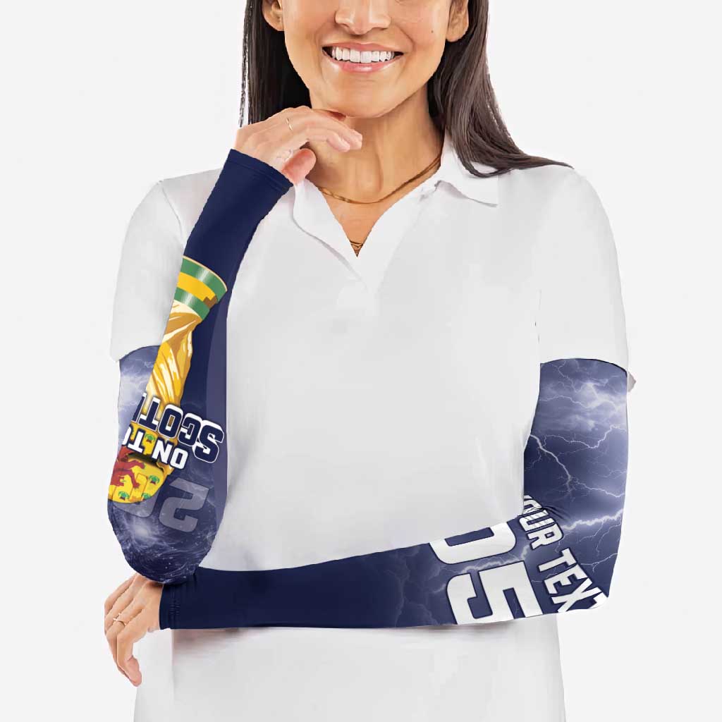 Custom Scotland Football 2026 Arm Sleeves Scotland On Tour Trophy Style - Wonder Print Shop