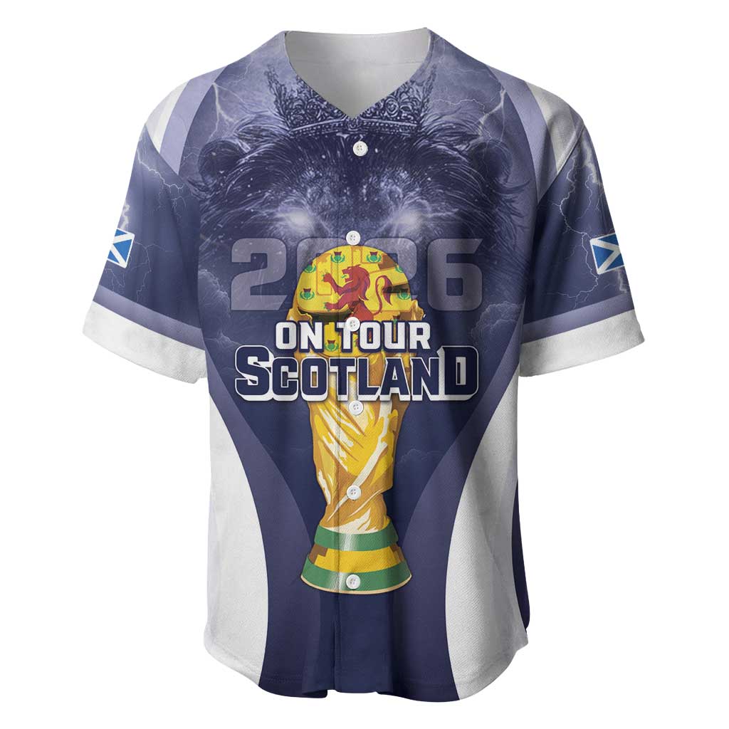 Custom Scotland Football 2026 Baseball Jersey Scotland On Tour Trophy Style - Wonder Print Shop